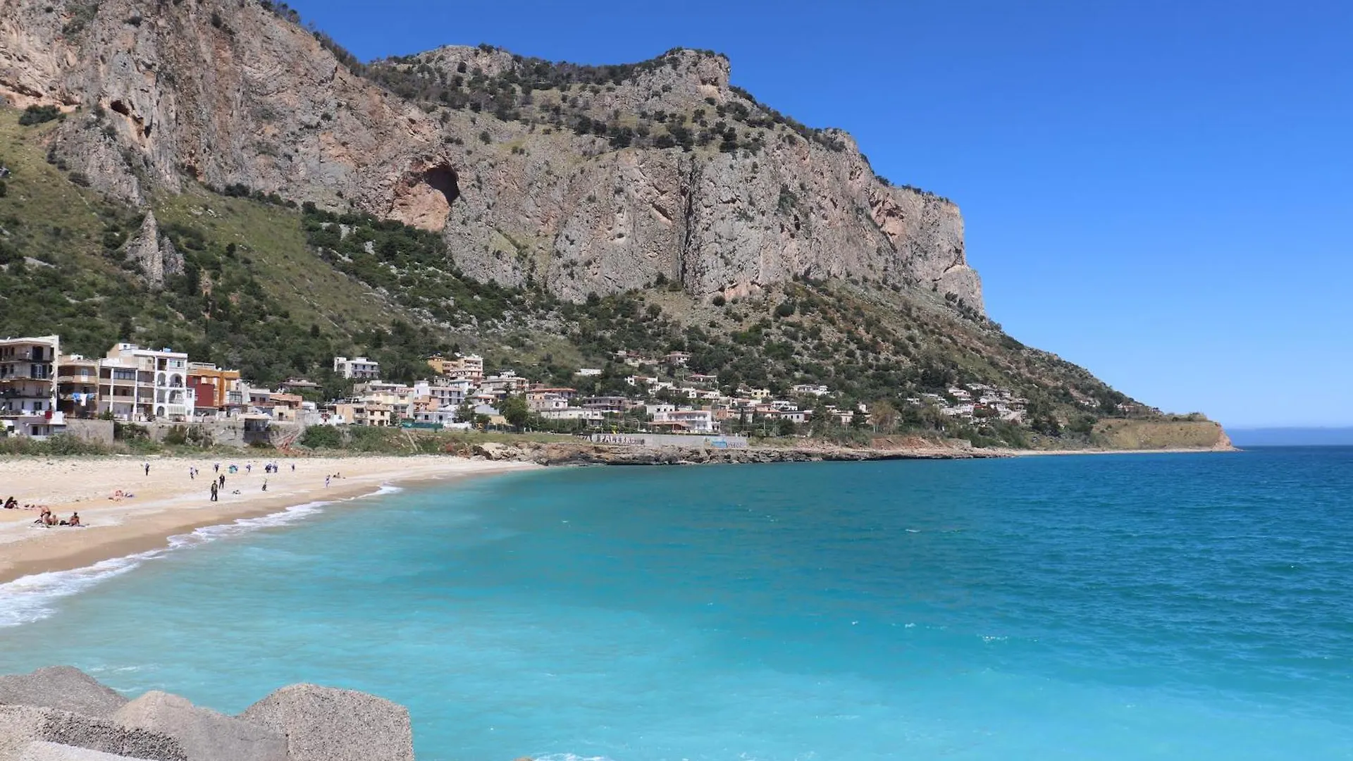 Rineddahouse Arenella - Vista Mare Panoramica A Palermo Con Parcheggio Privato Lägenhet